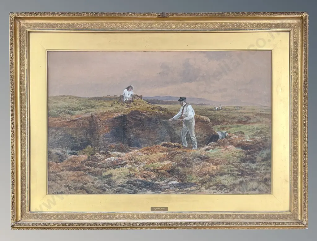 J Smart - Wi Daddy at the Peats, watercolour on paper, 620x960mm Image 1++