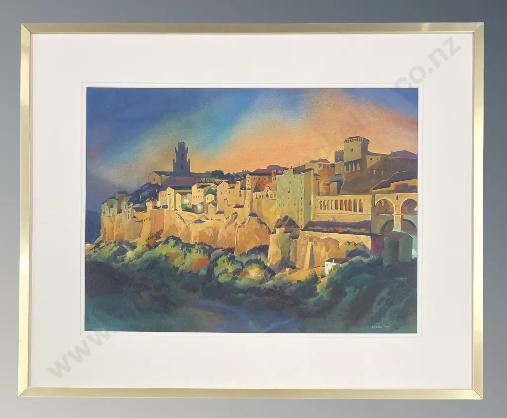 Don McAra - Tuscany at Night, watercolour on paper, 520x700mm Image 1++