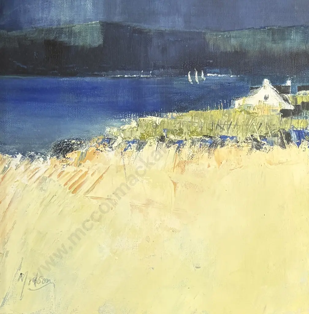 Alison Midson - Kintyre View, oil on paper, 290x200mm Image 1++