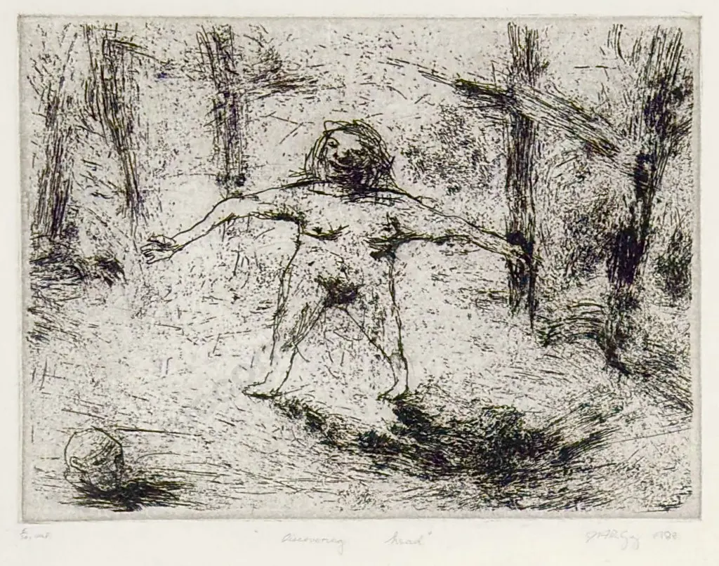 Jason Greig - Discovering Head, 1988, etching 5/10, 190x245mm Image 1++