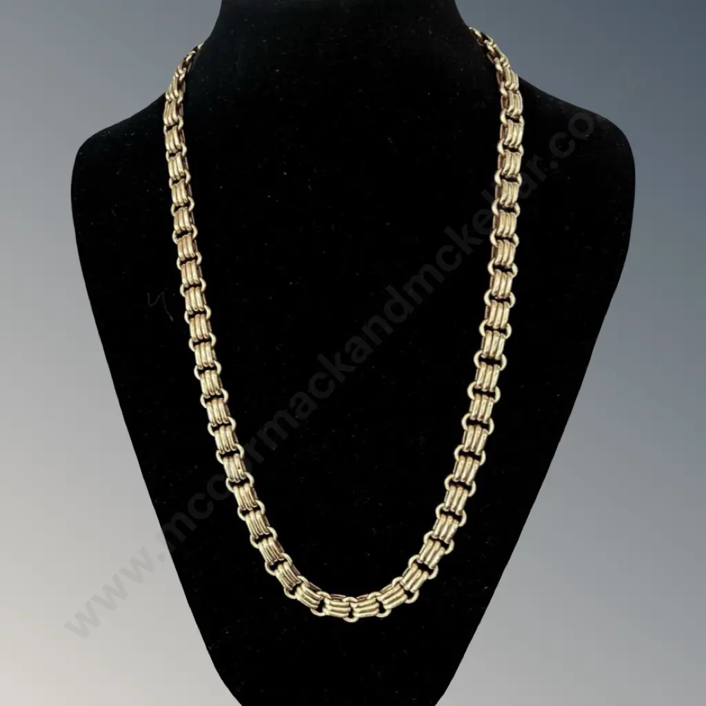 18ct Gold Byzantine Necklace, L61cm, TW43.8gms Image 1++