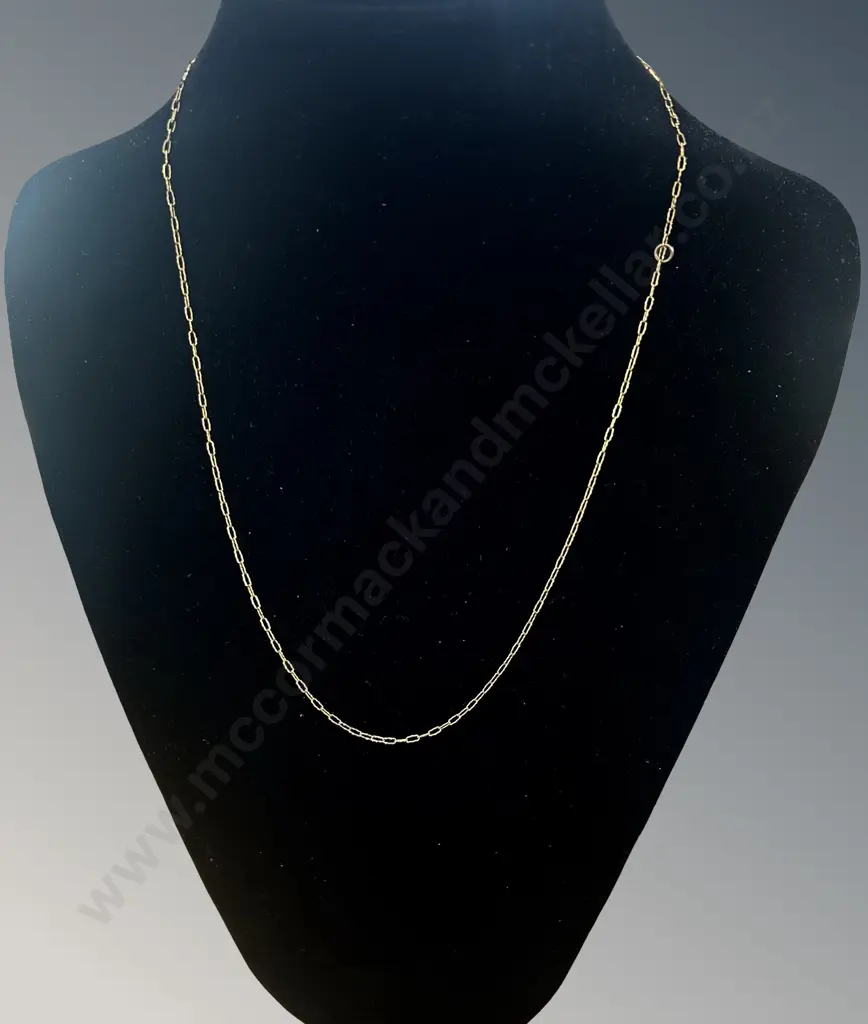 9ct Gold Fancy Link Chain, L51cm, TW1.87gms Image 1++