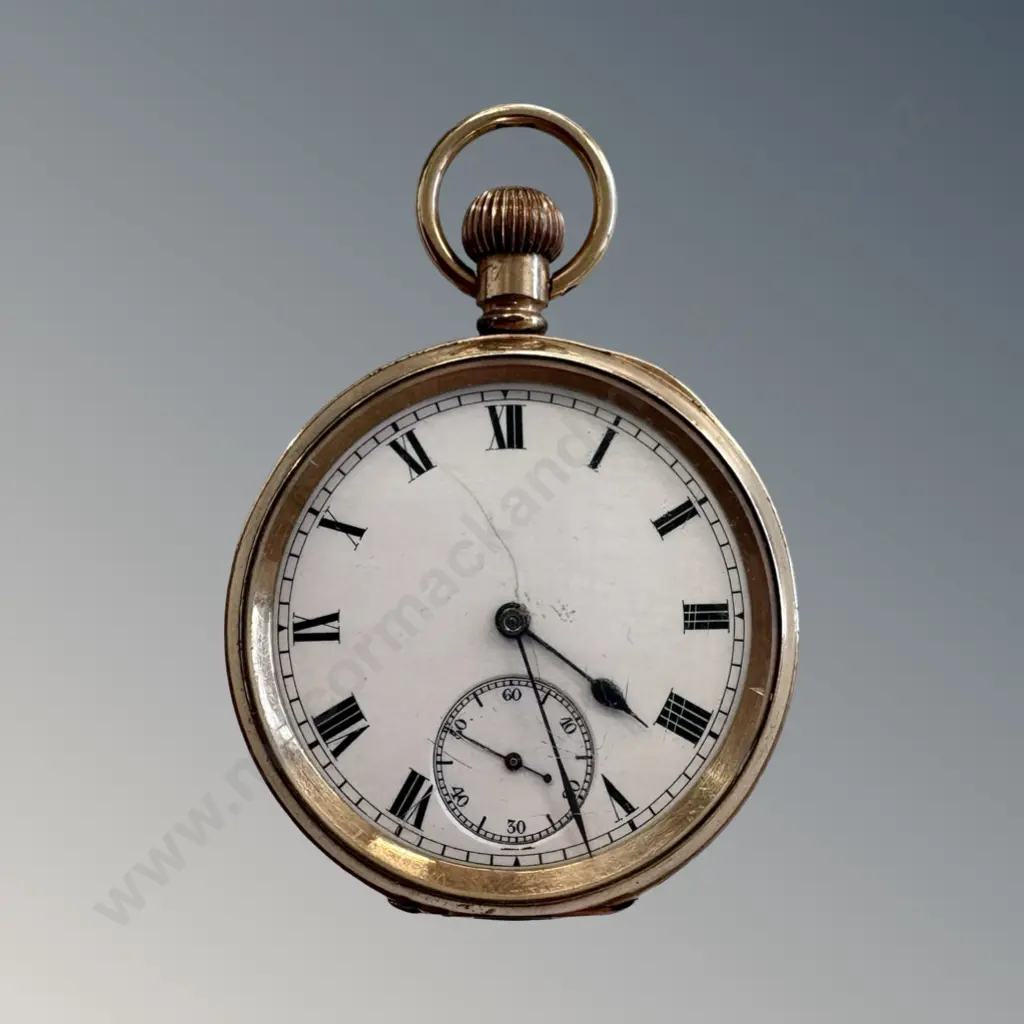 10ct Double Gold Plate Pocket Watch - A.L.D Dennison Watch Case Co. Image 1++