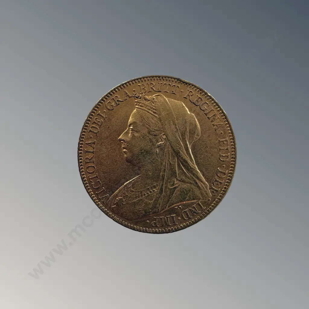 Cased 1900 Gold Sovereign TW8.0gms Image 1++