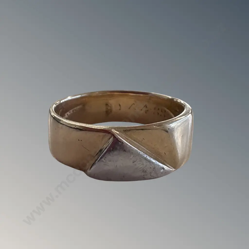 9ct Gold Ring, Size U/V, TW7.6gms Image 1++