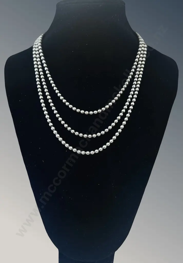Sterling Silver Ball Chain, L170cm, TW53gms Image 1++
