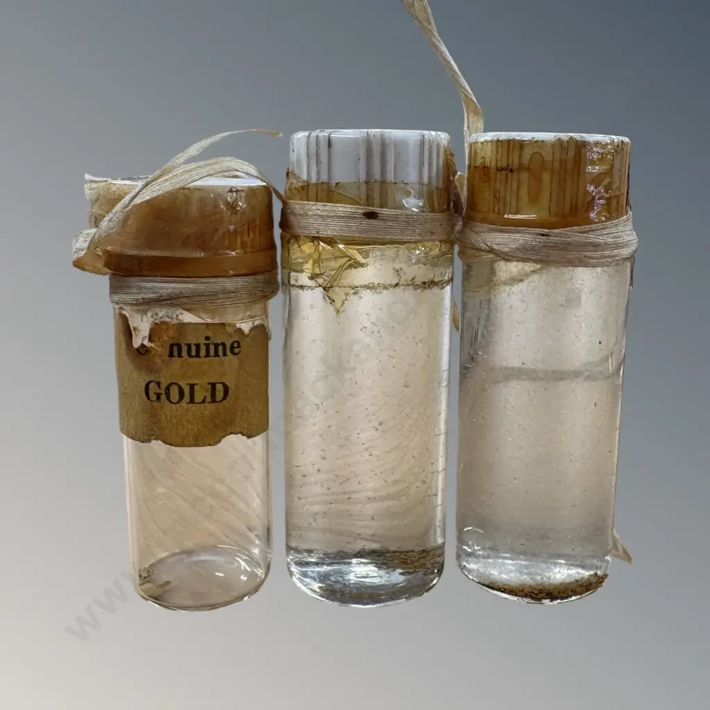Three Vials of Gold Flake Image 1++