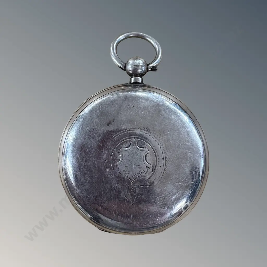 Sterling Silver Hunter Pocket Watch TW127gms Image 1++