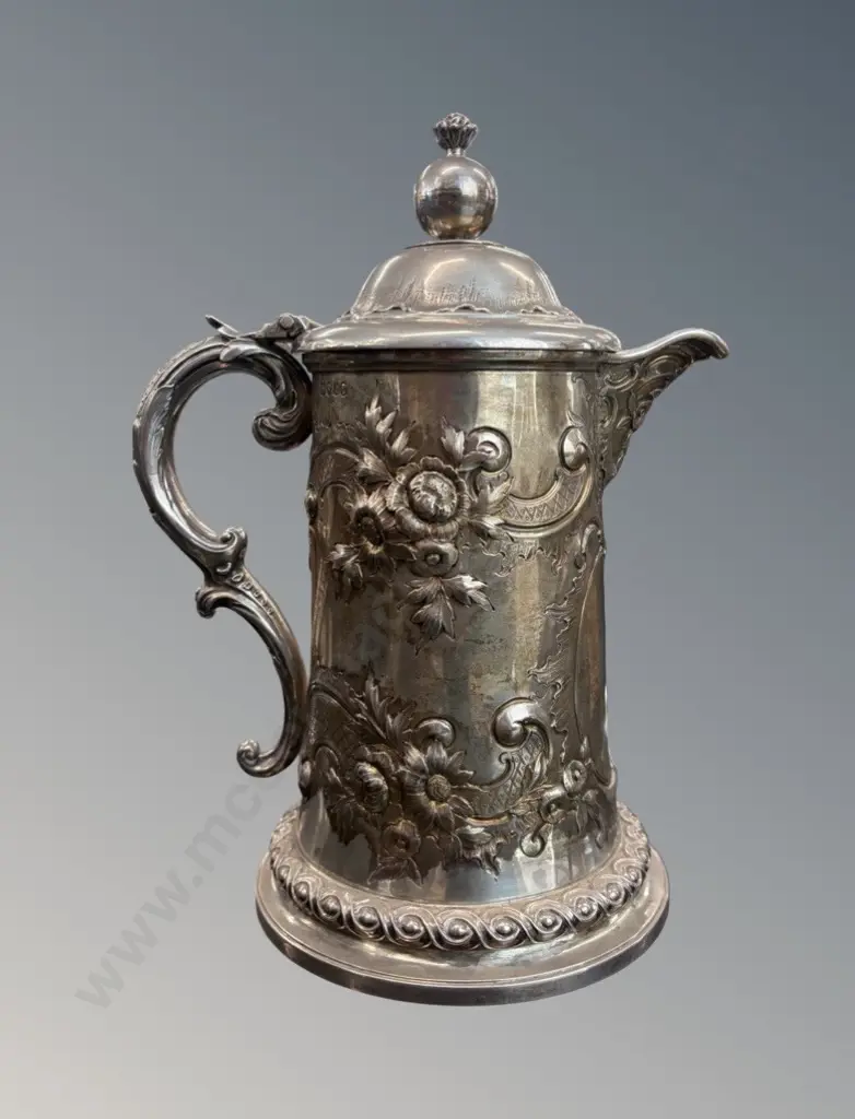 Sterling Silver 'Hunt & Roskell' Coffee Pot, TW1214gms Image 1++