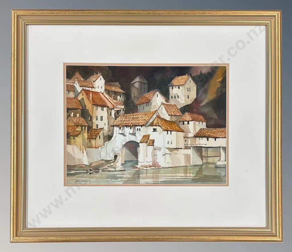 Clark Esplin - Fribourg, Switzerland 'Vieux Villa', watercolour on paper, 270x360mm Image 1++