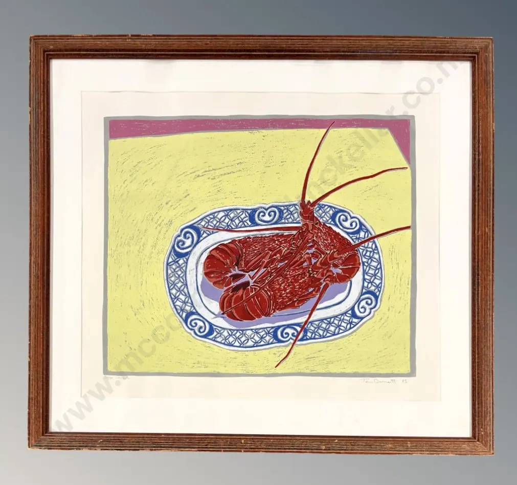 Tom Burnett - Crayfish, screenprint 29/90, 695x820mm Image 1++