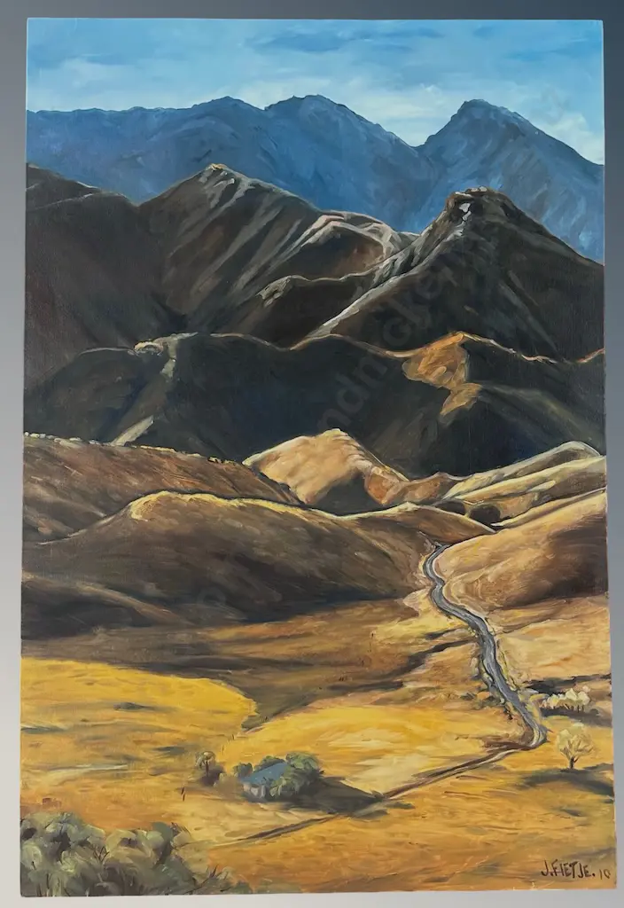 Juliet Fietje - Lindis Pass, 2010, oil on canvas, 910x610mm Image 1++