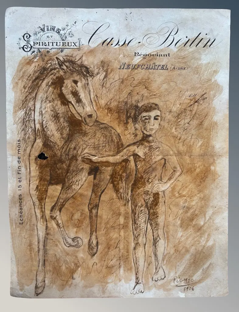 After Picasso (2) - Advertising Posters, Indian ink on paper, framed 290x230mm, unframed (AF) 260x210mm and Poster Image 1++