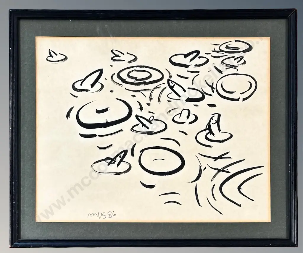 Michael Smither - Untitled, 1986, ink on paper, 280x260mm Image 1++