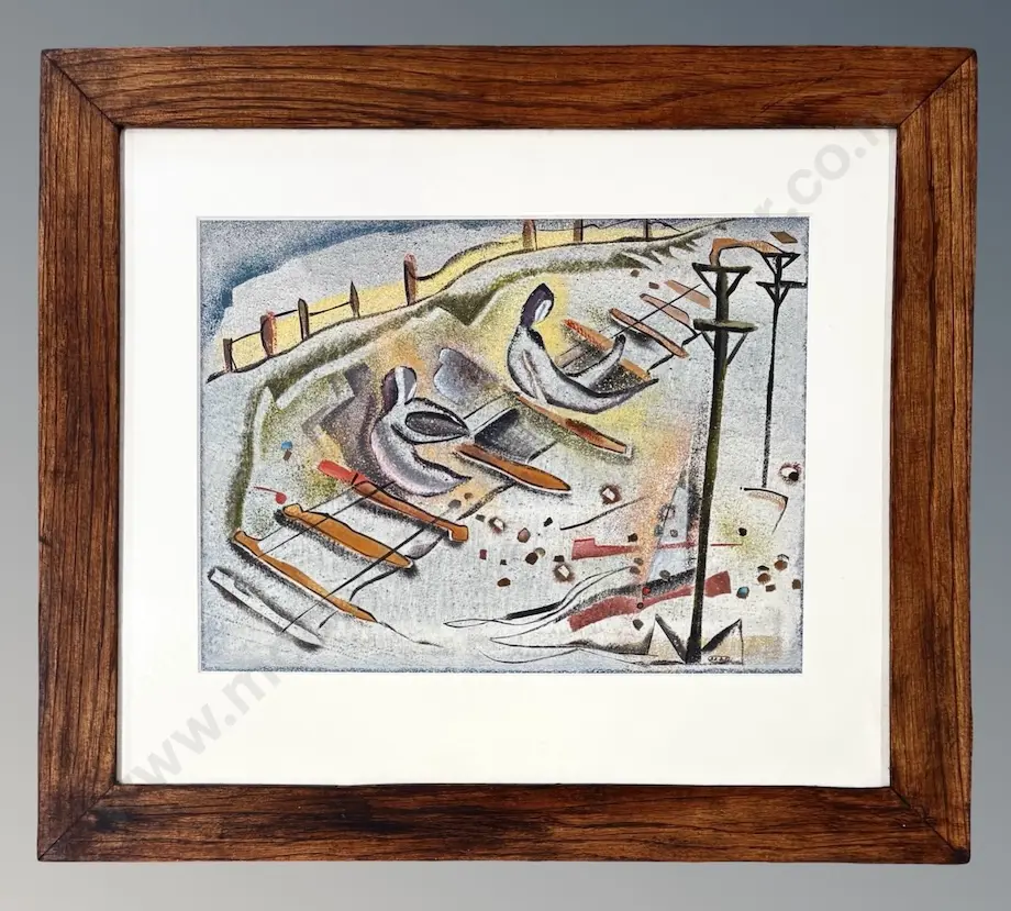 Barbara Blakemore Fowler - Railroad, watercolour on paper, 330x440mm Image 1++