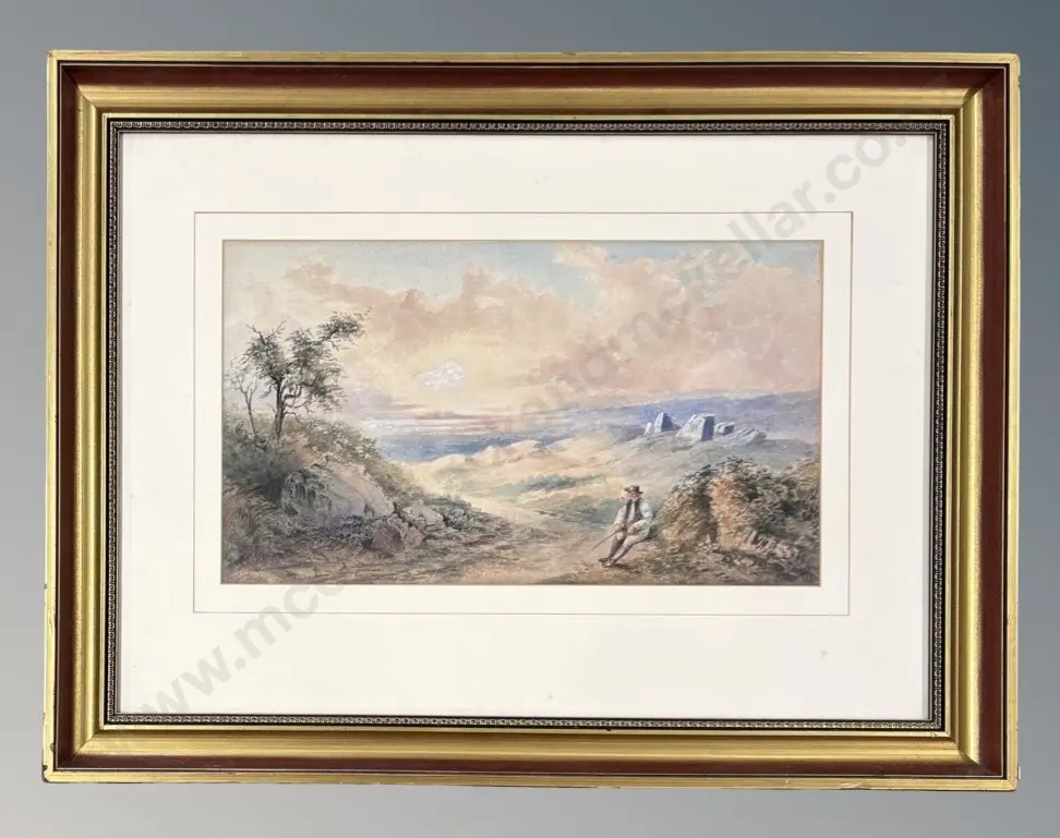 W H Raworth - From the Heights, 1866, watercolour on paper, 310x530mm Image 1++