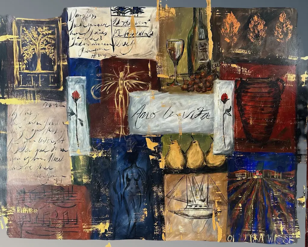 Lisa Wisse - Essence of Life, 2001, oil on board, 1000x1022mm Image 1++