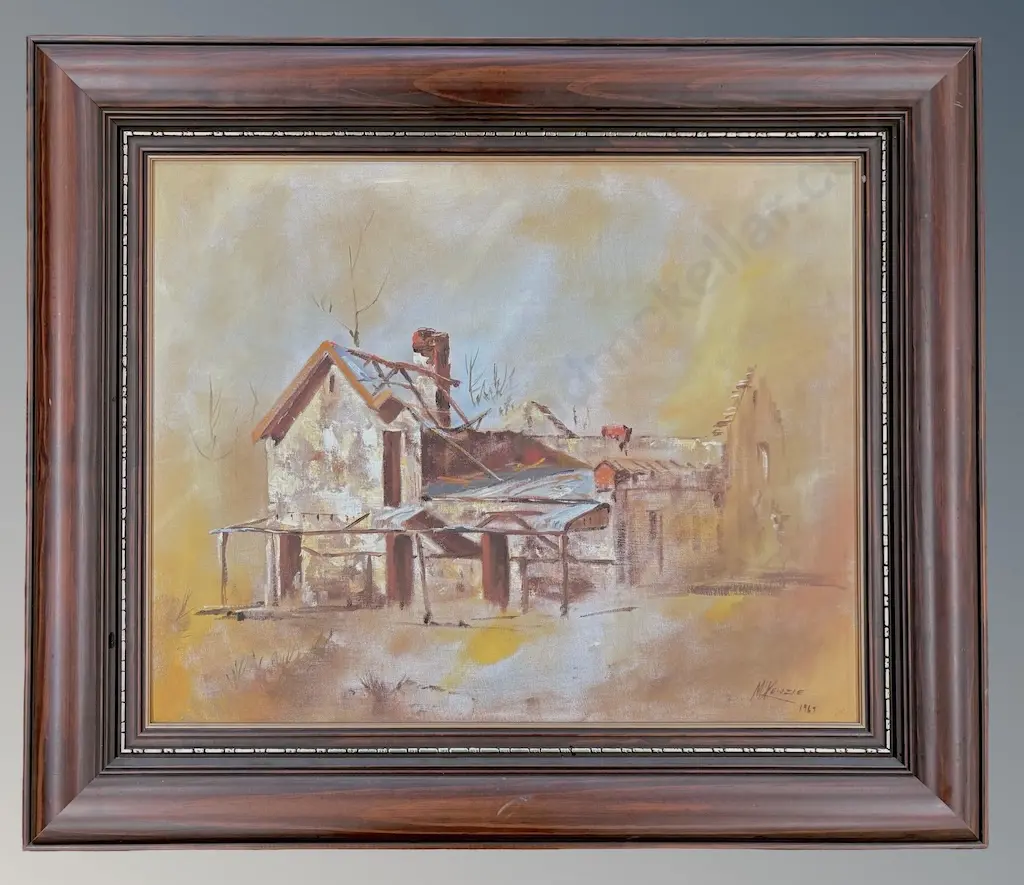 McKenzie - Abandoned House, 1969, oil on board, 390x490mm Image 1++