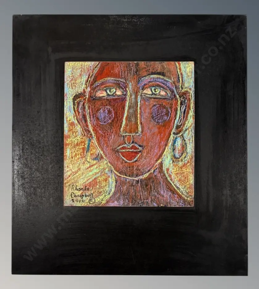 Rhonda Campbell - Puerto Rican Lady, oil on board, 220x200mm Image 1++