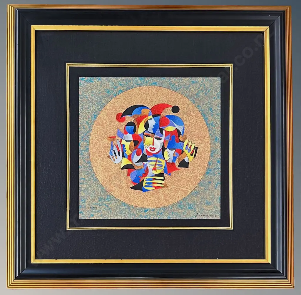 Anatole Krasnyansky - Harlequin, 2007, 184/495 serigraph in colour on wove paper, 310x310mm Image 1++