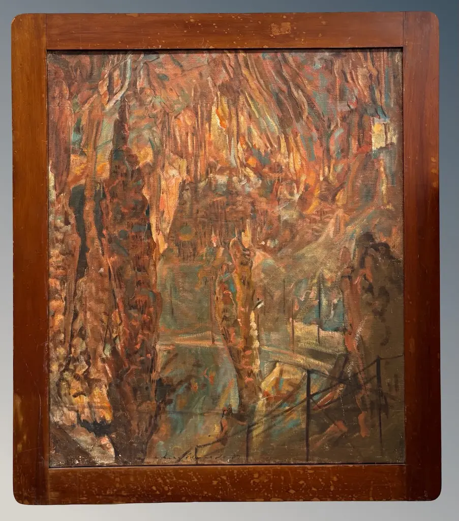 Mary Edwards - 'Persian Chamber' Orient, Jenolan Caves, 1987, oil on canvas, 700x600mm Image 1++