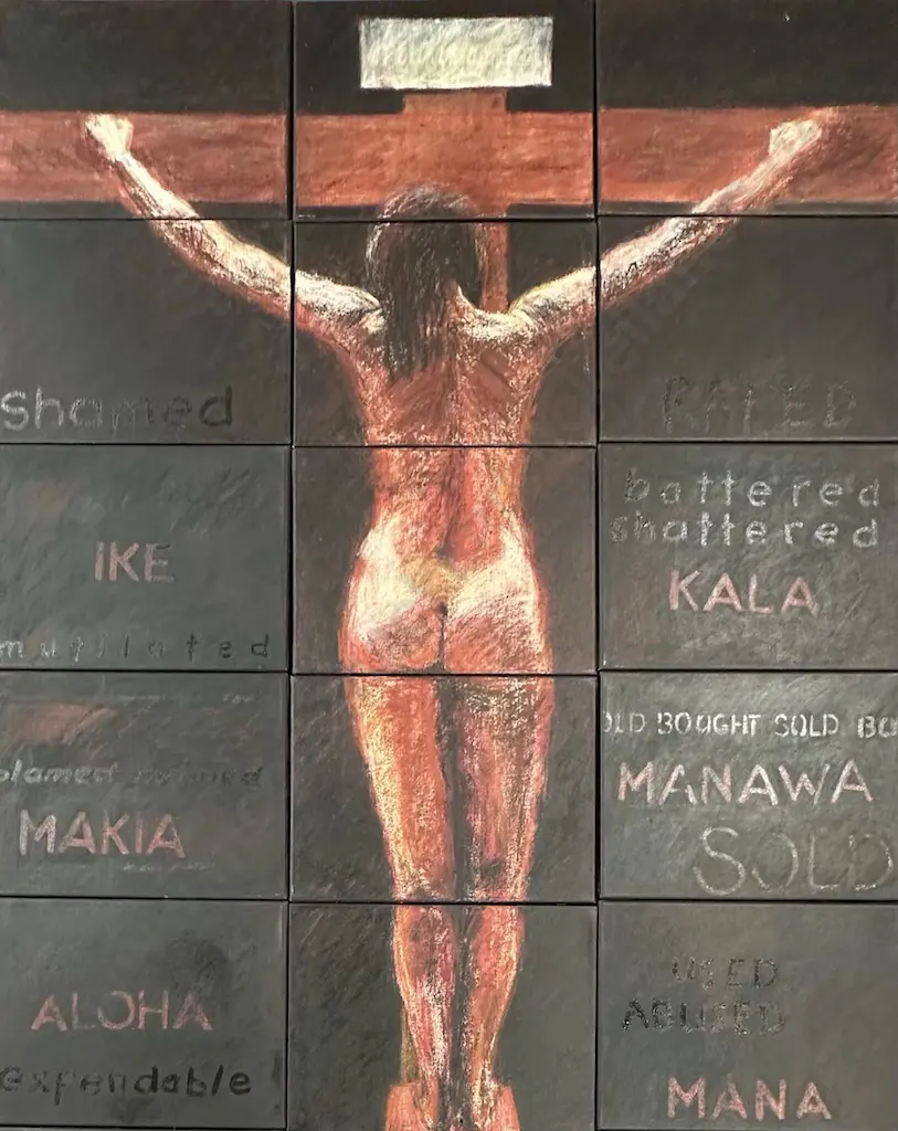 Alison - Crucifix, oil on canvas x18, 295x400mm each Image 1++