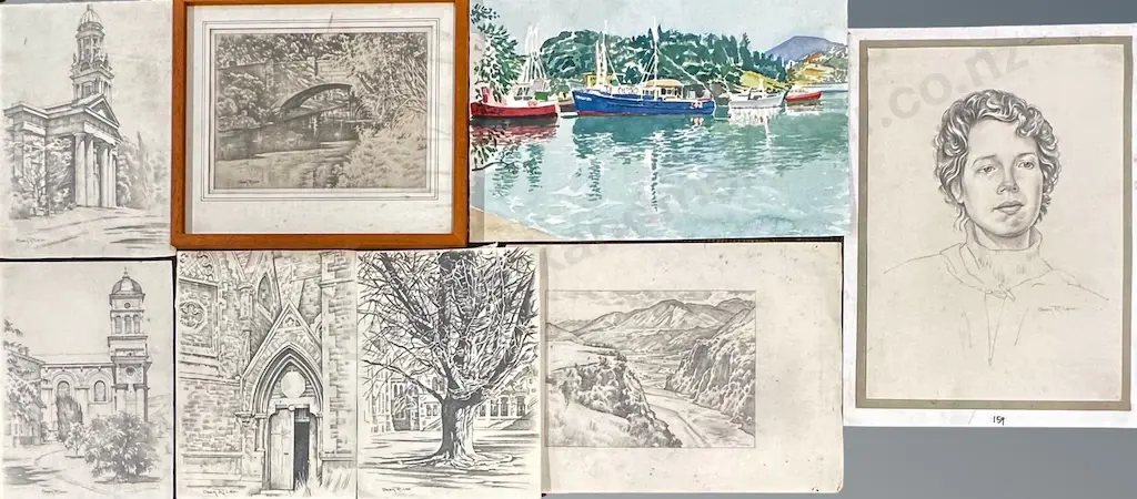 Owen R Lee - Assorted Loose works and one Framed Image 1++
