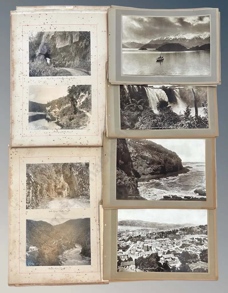 Large Assortment of Early New Zealand Scenic Photographs, some AF Image 1++