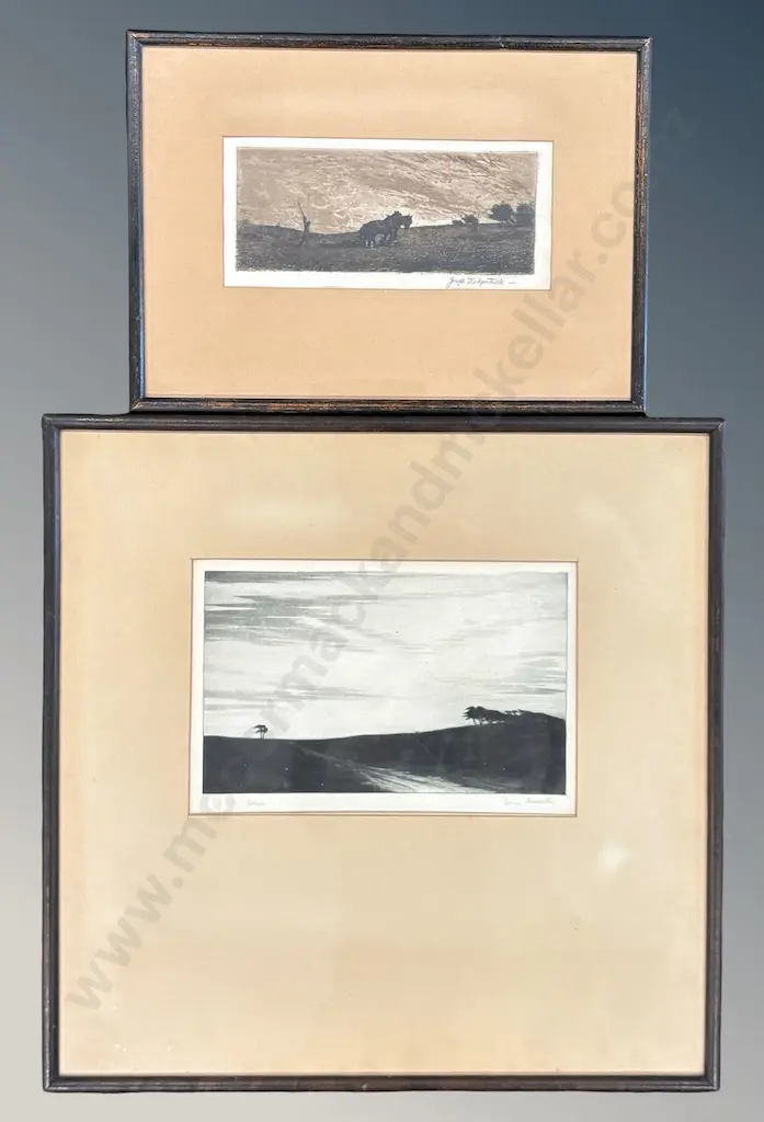 Joseph Kirk Patrick & Lenny Norsworthy Framed Etchings 150x220mm, 80x190mm Image 1++