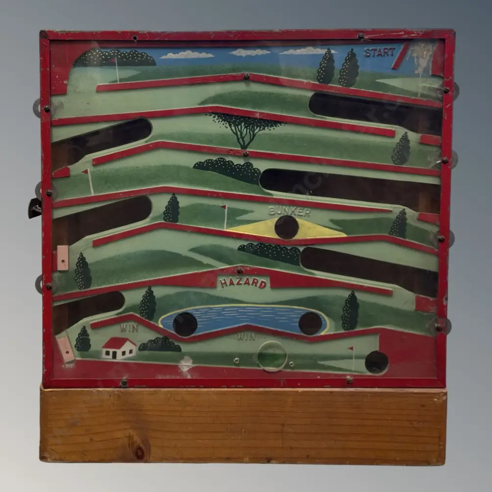 'Rolling Penny' Golf Game, H61.5xW57xD11cm Image 1++