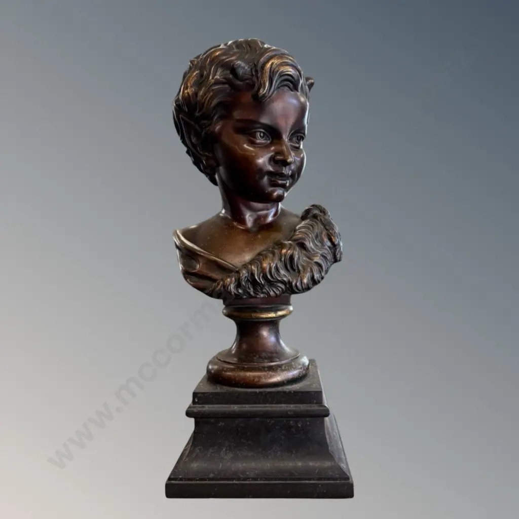 Large Bronze Bust on Stand H55cm Image 1++