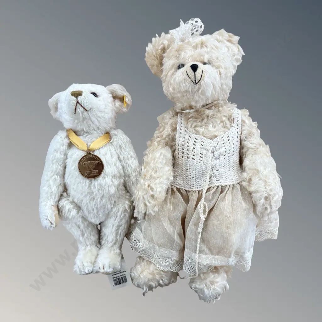 Steiff Millenium Bear & Judy Taylor Jointed Mohair Bears Image 1++