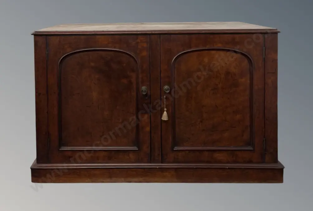 Mahogany Two Door Buffet with Drop Leaf Side Table at Back H76xW122xD62cm, fully extended D107cm Image 1++