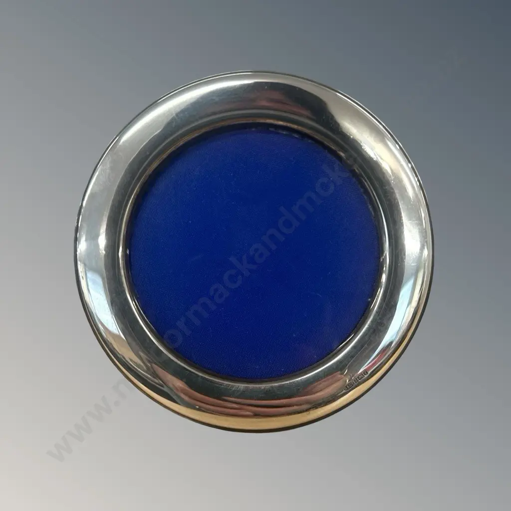 Sterling Silver Round Photo Frame, Dia 11.5cm Image 1++