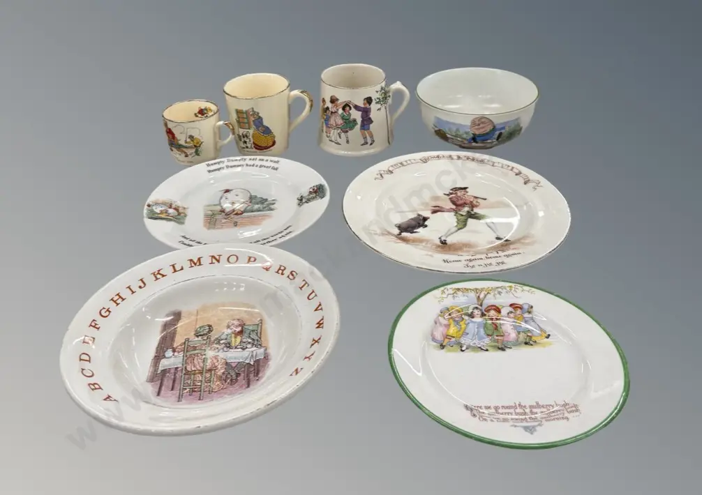 Collection of Nursery Ware China - Aynsley, Royal Doulton etc, AF Image 1++