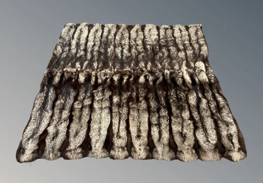 Silver Fox Throw Rug, 212x200cm Image 1++
