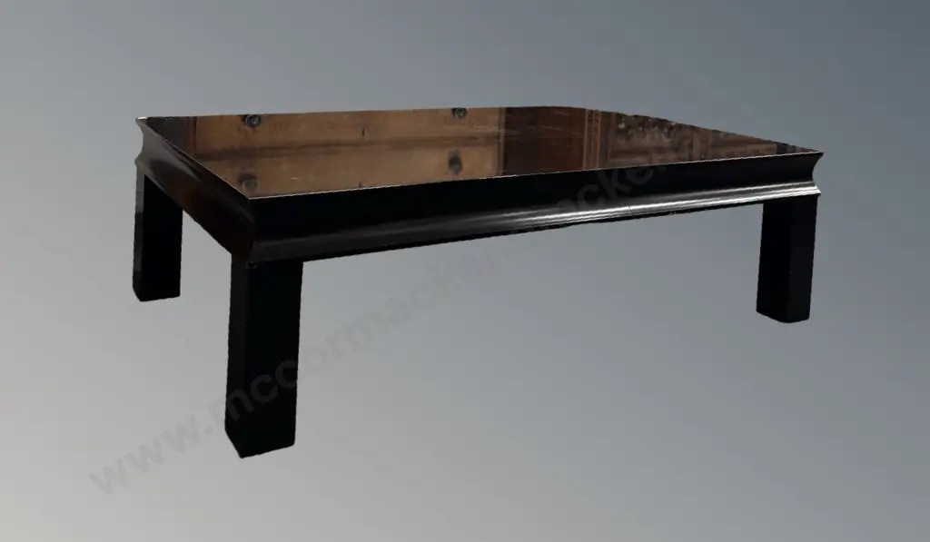 Black Lacquered Eastern Style Coffee Table H44xL150xD90cm Image 1++