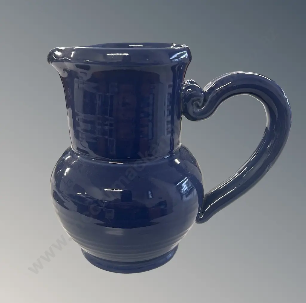 Tony Sly Blue Pottery Jug, H19cm Image 1++