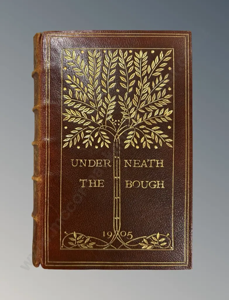 Leather Bound Book - Underneath the Bough 1905  Image 1++