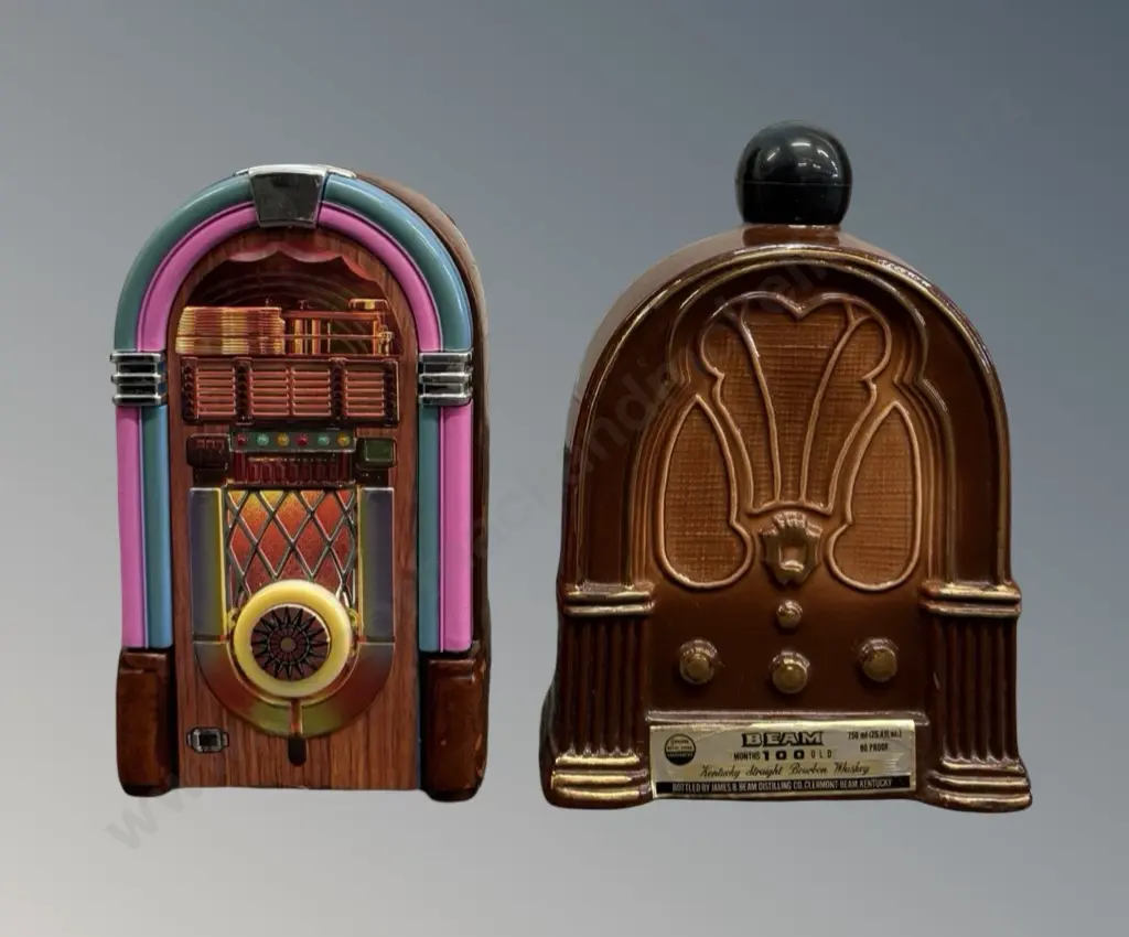 Jim Beam  Jukebox Decanters (2) one AF Image 1++