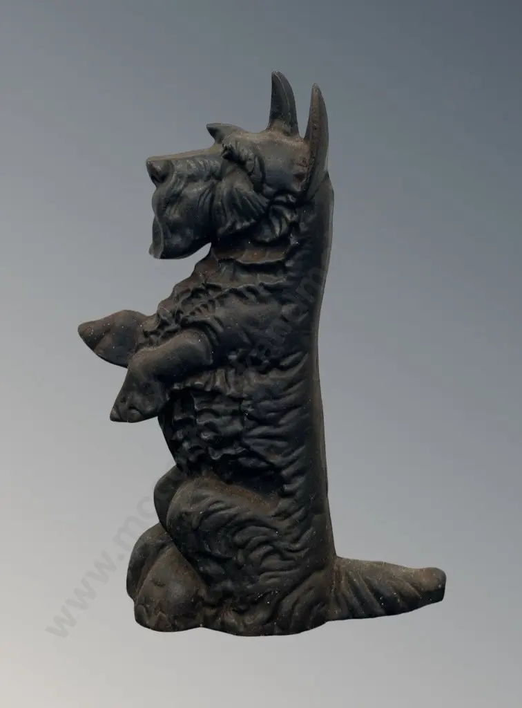 Cast Iron Scottish Terrier Doorstop, H37cm Image 1++