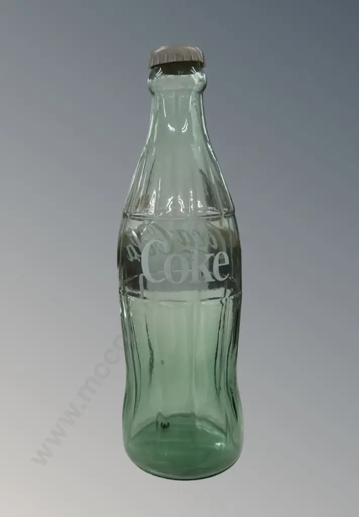 Large Glass Coke Display Bottle, AF cap H51cm Image 1++