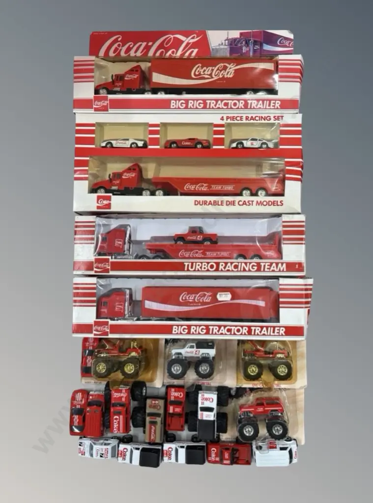 Boxed Coca-Cola Trucks, Cars, Tractor Trailer etc Image 1++
