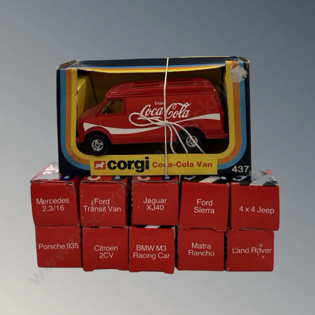 Boxed Corgi Coca-Cola Van and Assorted Boxed Corgi Cars (10) Image 1++
