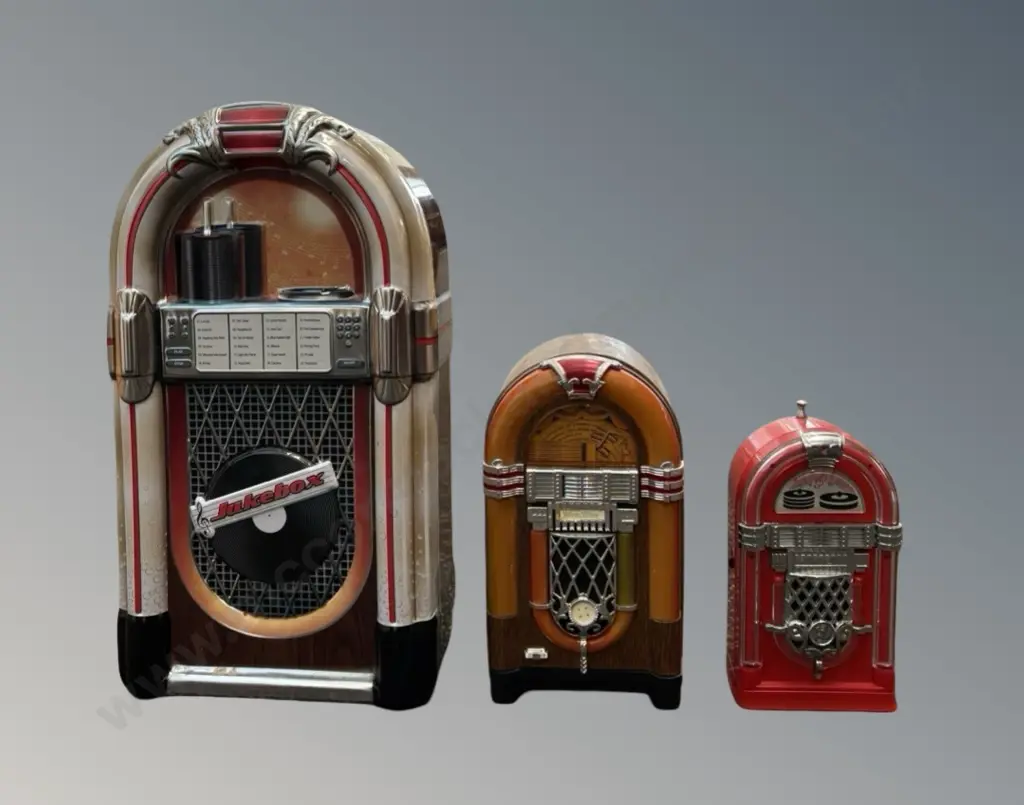 Jukebox Radios (2) and Tin Image 1++