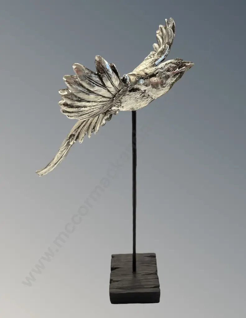 Sculptural Bird on Stand H41cm Image 1++