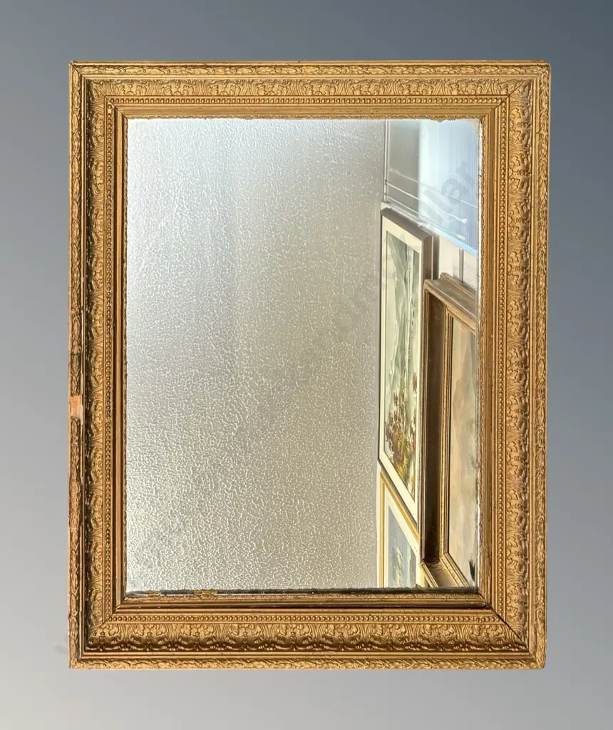 Ornate Gilt Framed Wall Mirror, L78xW99cm, AF  Image 1++