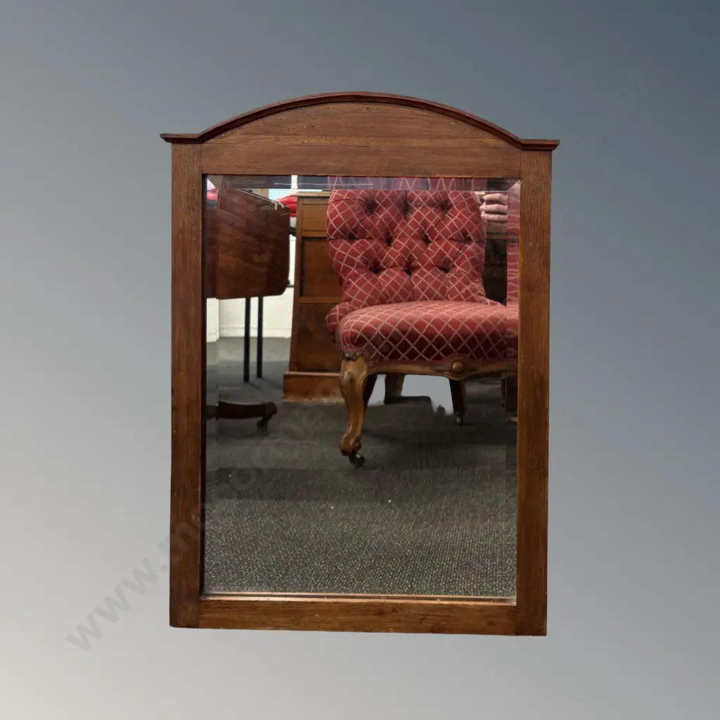 Mahogany Bevelled Edge Mirror H76.5xW53cm, AF Image 1++