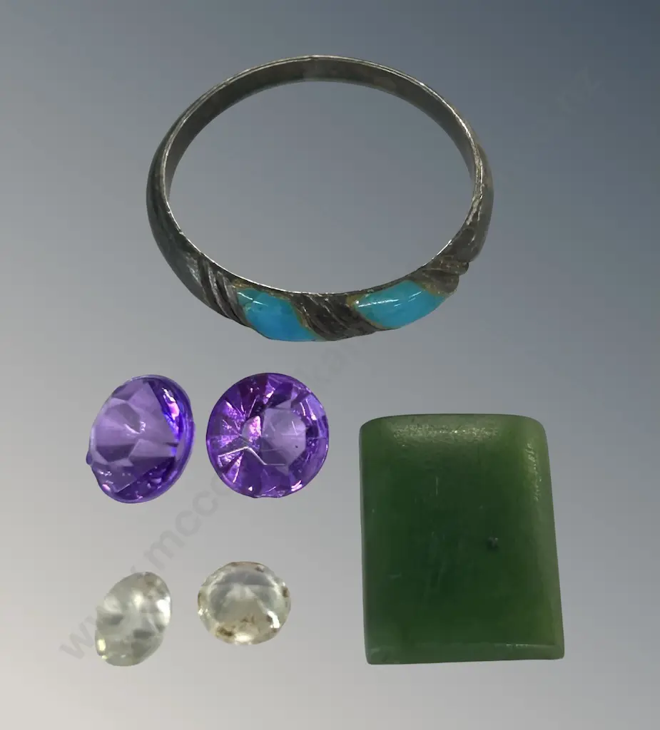 Silver Ring and Loose Stones Image 1++