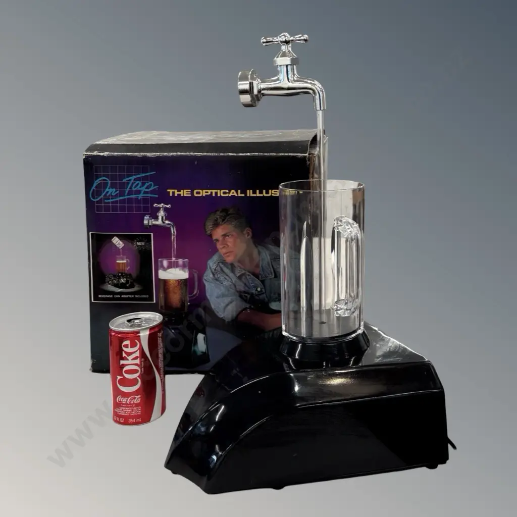 Boxed 'On Tap' Optical Illusion Floating Tap/Can Image 1++